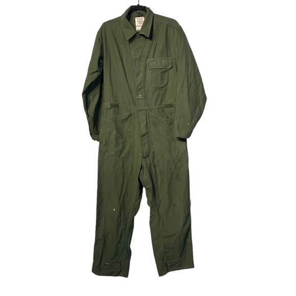VINTAGE | ‘92 Military Coveralls - Forest Green - One Piece Size Medium - Picture 1 of 12